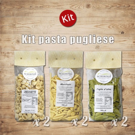 Kit degustazione pasta pugliese artigianale prodotta nel Salento