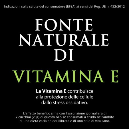 Natural source of vitamin E, unfiltered Boschino extra virgin olive oil