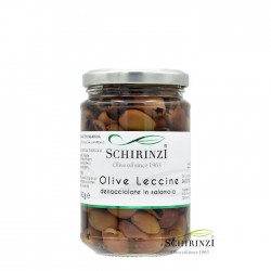 Sale of pitted Leccine olives in brine from Apulia