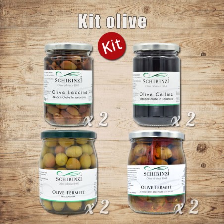Kit degustazione Olive in salamoia del Salento e sottolio