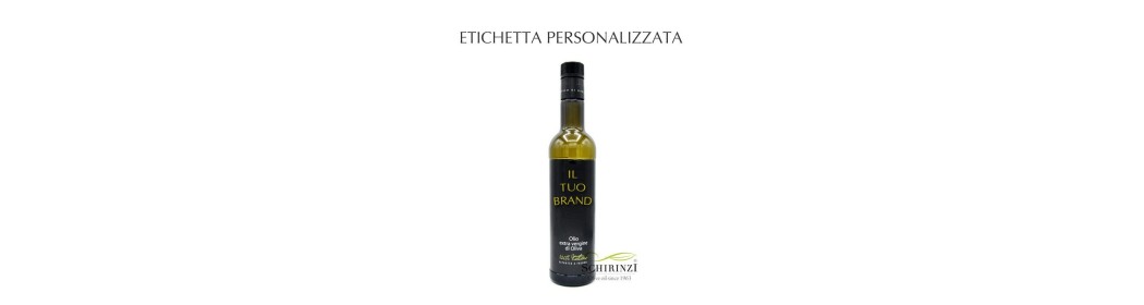 Private label extra virgin olive oil with customized label for third parties